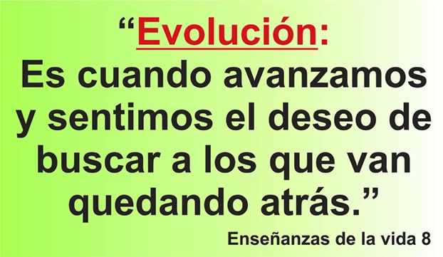 Enseñanza sobre la Evolución en la frase de hoy de los Centros de lavado de coches Elefante Azul de Avilés