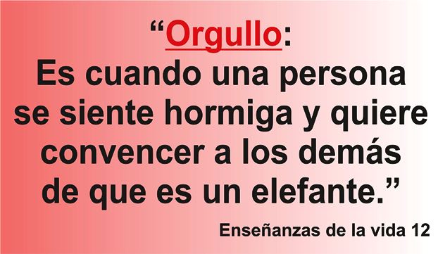 Un enseñanza sobre el orgullo en la frase del día de los Centros de lavado y detallado de coches Elefante Azul de Avilés