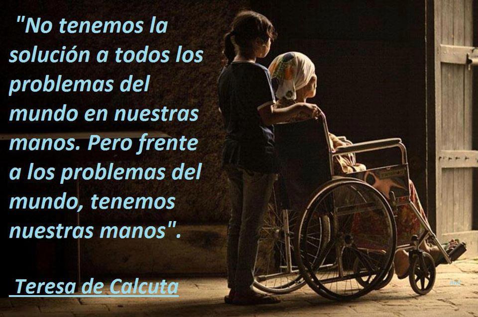 Una hermosa frase de la Madre Teresa de Calcuta por el Elefante Azul de Avilés.