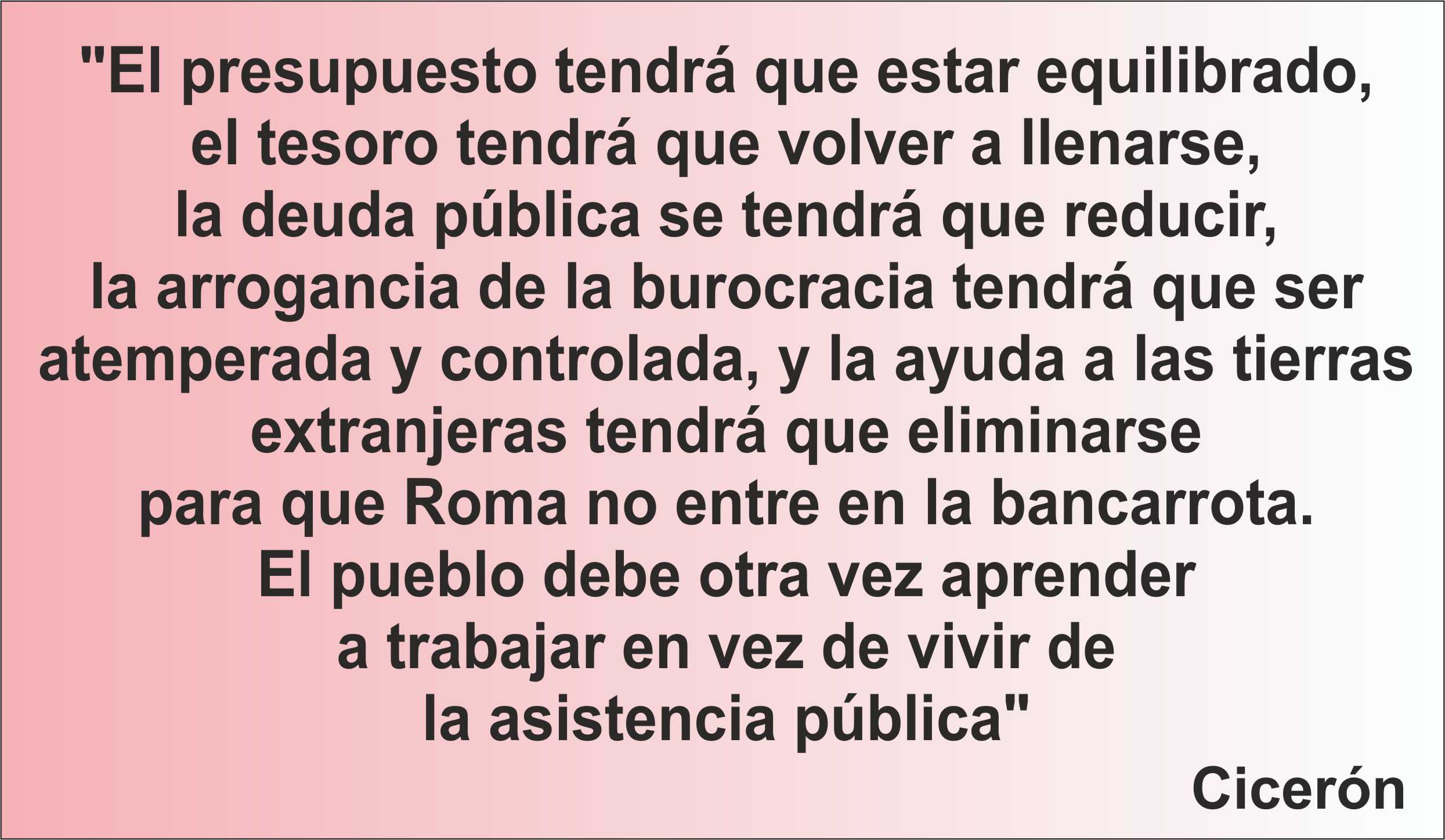 Una frase de Cicerón que tendría todo su valor hoy, y te llega por los Centros de lavado de coches Elefante Azul de Avilés.