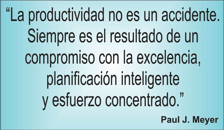 Las claves de la productividad en la frase del día de los Centros de lavado de coches Elefante Azul de Avilés.