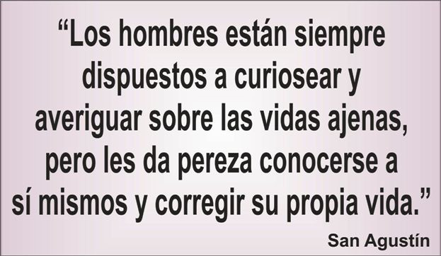 Una frase de San Agustín en la frase del día de los Centros de lavado y detallado de coches Elefante Azul de Avilés.