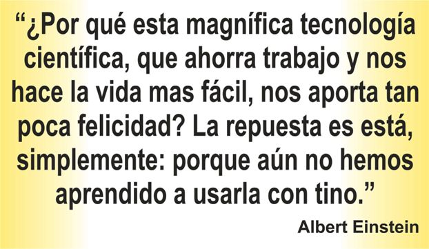 Una frase sobre tecnología en la frase del día de los Centros de lavado y detallado de coches Elefante Azul de Avilés 