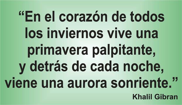 La frase de hoy de los Centros Elefante Azul de Avilés nos enseña que nunca hay que perder la esperanza.