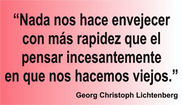Excelente consejo de Lichtenberg para alargar la juventud en la frase del días de los Centros de lavado y detallado de coches Elefante Azul de Avilés