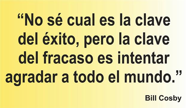Bill Cosby nos explica un secreto del éxito en la frase del día de los Centros de lavado y detallado de coches Elefante Azul de Avilés