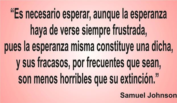 La frase de hoy de los Centros de lavado y detallado de coches Elefante Azul de Avilés nos enseña sobre la Esperanza