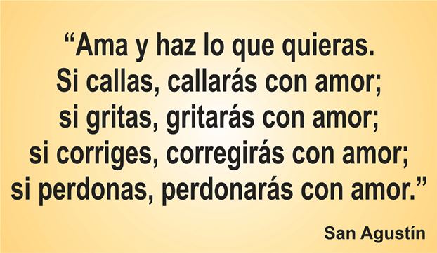 San Agustín nos enseña la importancia del Amor en nuestra vida, con la frase del día de los Centros de lavado y detallado de coches Elefante Azul de Avilés