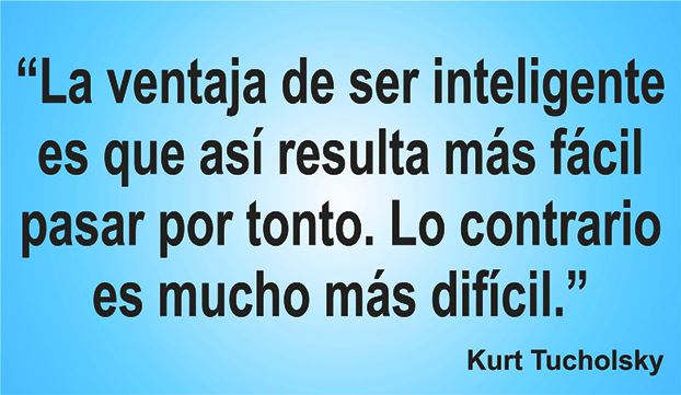 Kurt Tucholsky en la frase del día de los Centros de lavado y detallado de coches Elefante Azul de Avilés