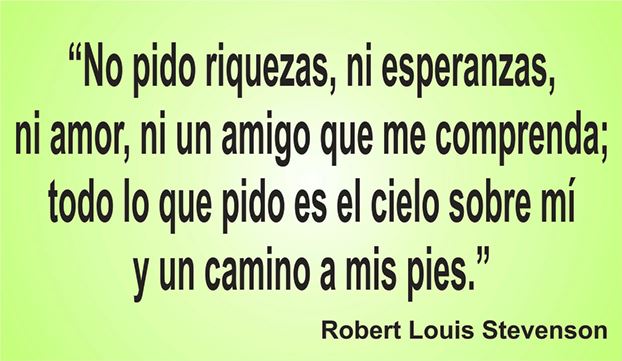 Stevenson nos enseña sobre la libertad en la frase de hoy de los Centros de lavado y detallado de coches Elefante Azul de Avilés