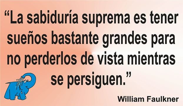 Un consejo de William Faulkner en la frase de hoy de los Centros de lavado de coches Elefante Azul de Aviles