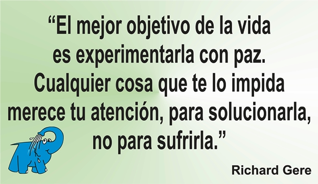 Enseñanza del actor Richard Gere en la frase del día de los Centros de lavado de coches Elefante Azul de Avilés