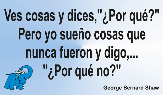 Una enseñanza de George Bernard Shaw en la frase del día de los Centros de lavado de coches Elefante Azul de Avilés
