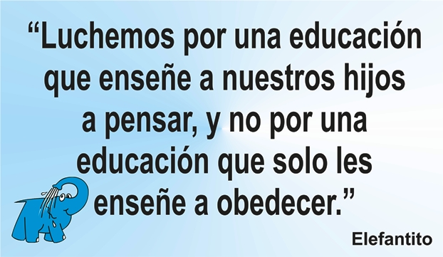 Una enseñanza sobre la Educación en la frase de hoy de los Centros de lavado de coches Elefante Azul de Avilés