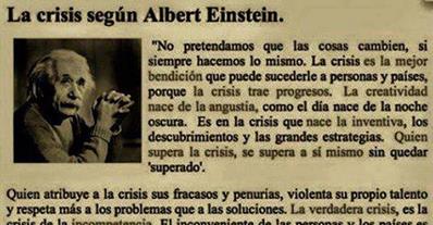 Una enseñanza de Albert Eistein en la frase de hoy de los Centros de lavado de coches Elefante Azul de Avilés