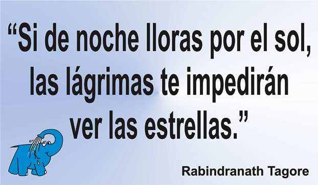 Una enseñanza de Rabindranath Tagore en la frase del día de los Centros de lavado de coches Elefante Azul de Avilés