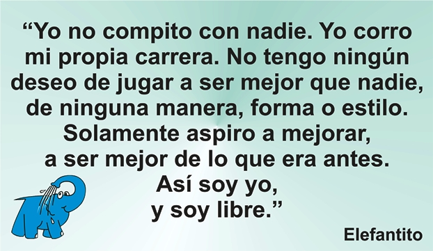 Enseñanza sobre la libertad en la frase del día de los Centros de lavado de coches Elefante Azul de Avilés.