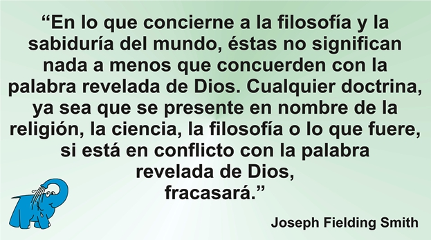 Una enseñanza de Joseph Fielding Smith en la frase del día de los Centros de lavado Elefante Azul de Avilés