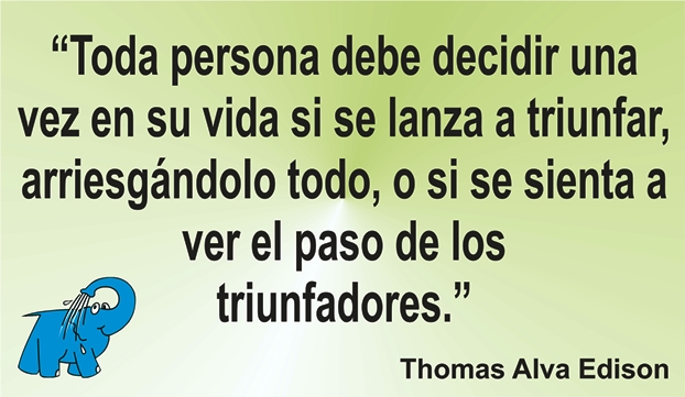 Una enseñanza de Edison en la frase del día de los Centros de lavado de coches Elefante Azul de Avilés