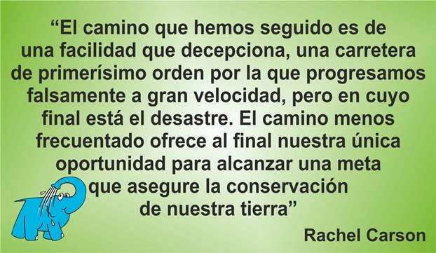 Una enseñanza de Rachel Carson en la frase del día de los Centros de lavado de coches Elefante Azul de Avilés