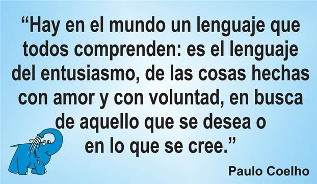 Una enseñanza de Paulo Coelho en la frase del día de los Centros de lavado de coches Elefante Azul de Avilés