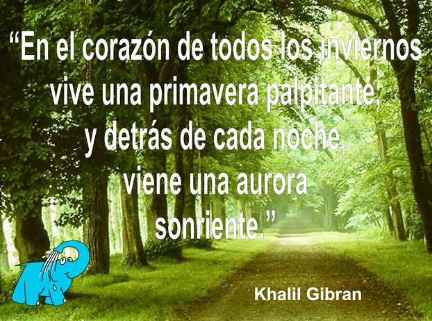 Una enseñanza de Khalil Gibran en la frase del día del Centro de lavado de coches Elefante Azul de Avilés