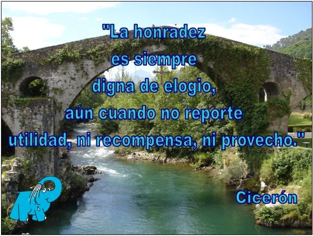 Marco Tulio Cicerón en la frase del día del sitio web de los Centros Elefante Azul en Avilés.