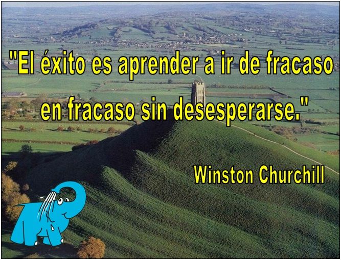 Winston Churchill en la frase de hoy en los Centros de lavado Elefante Azul de Avilés.