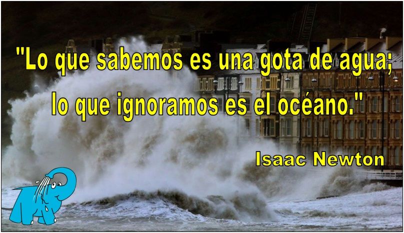 Isaac Newton en la frase del día de los Centros Elefante Azul de Avilés.