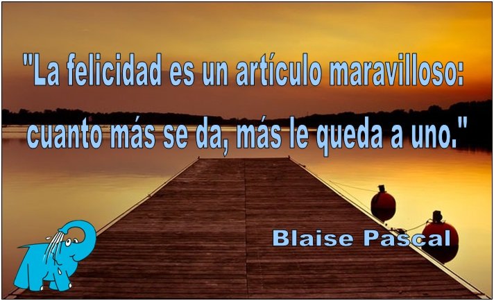 Blaise Pascal en la frase del día de los Centros de lavado Elefante Azul de Avilés.
