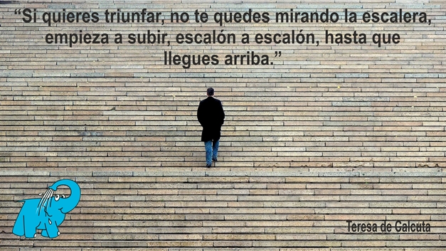 Una enseñanza de Teresa de Calcuta en la frase del día del Centro de lavado de coches Elefante Azul de Avilés