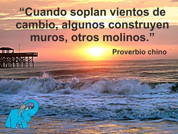Proverbio chino en la frase del día del Elefante Azul de Avilés