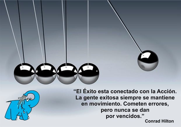 Una enseñanza de Conrad Hilton en la frase del día del Elefante Azul de Avilés