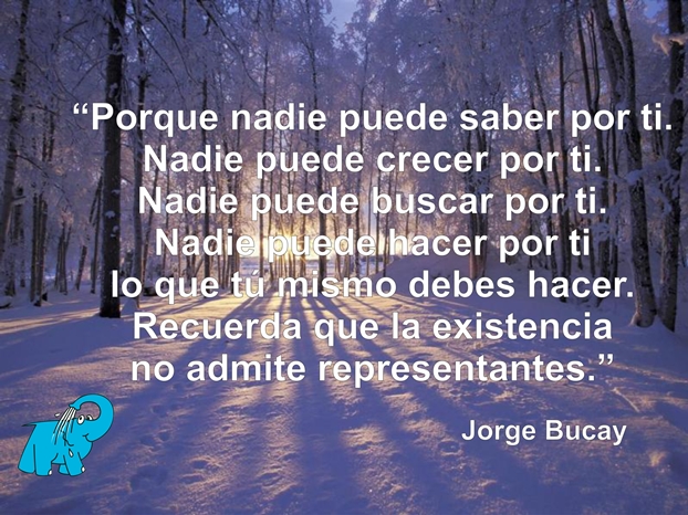 Una enseñanza de Jorge Bucay en el sitio web del Centro de lavado de coches Elefante Azul de Avilés