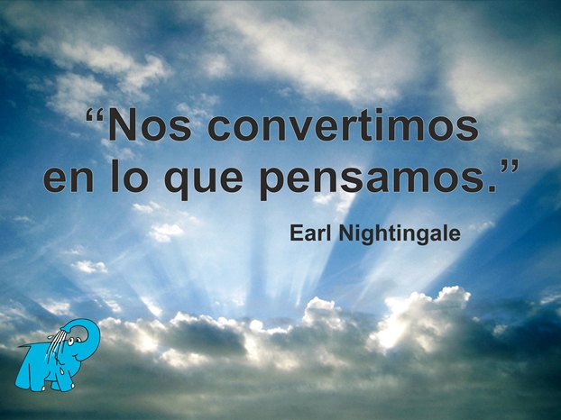 Una enseñanza de Earl Nightingale en la frase del día del Elefante Azul de Avilés