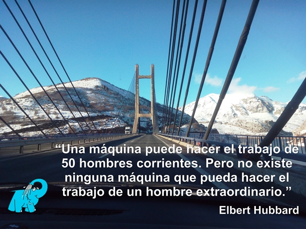 Una enseñanza de Elbert Hubbard en la frase del día del Elefante Azul de Avilés