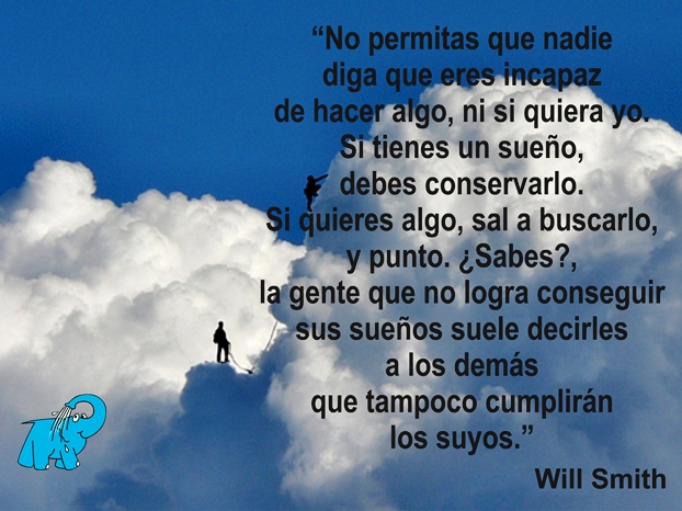 Una enseñanza de Will Smith en la frase del día del Elefante Azul de Avilés