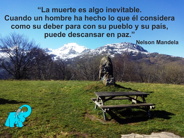 Una enseñanza de Nelson Mandela en la frase del día del Centro de lavado de coches Elefante Azul de Avilés