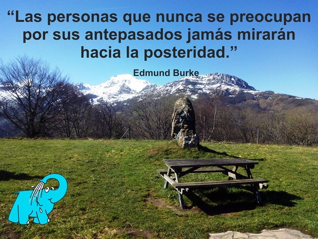 Una enseñanza de Edmund Burke en la frase del día del Centro de lavado de coches Elefante Azul de Avilés