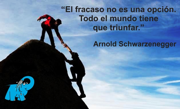 Una enseñanza de Arnold Schwarzenegger en la frase del día del Elefante Azul de Avilés