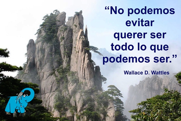 Una enseñanza de Wallace D. Wattles en la frase del día del Elefante Azul de Avilés