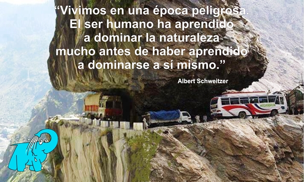 Vivimos en una época peligrosa. El ser humano ha aprendido a dominar la naturaleza mucho antes de haber aprendido a dominarse a si mismo.