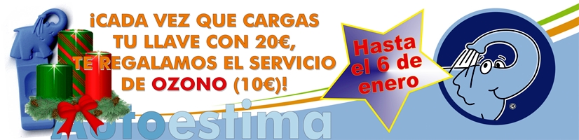 Promoción Servicio de Ozono Gratis cargando 20€ en la Llave del Elefante Azul de Avilés