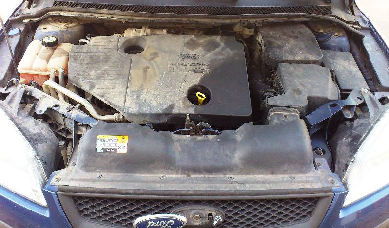 Estado del motor antes de su reacondicionado por Frank Car Detail en los Centros de lavado de coches Elefante Azul de Avilés