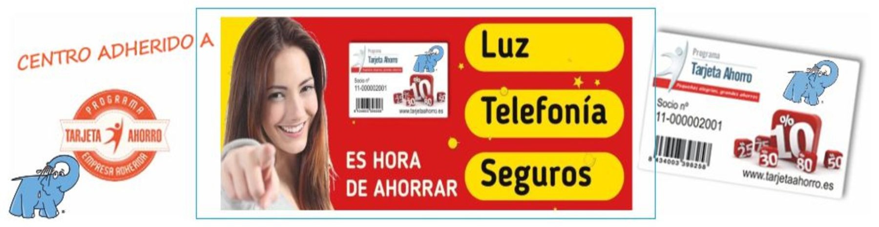 Ahorra en Luz, Telefonía y Seguros con Tarjeta Ahorro