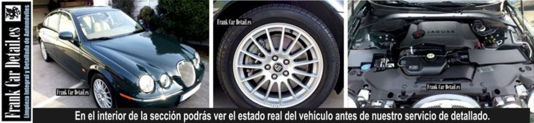 Así quedó el Jaguar después del detallado en Frank Car Detail
