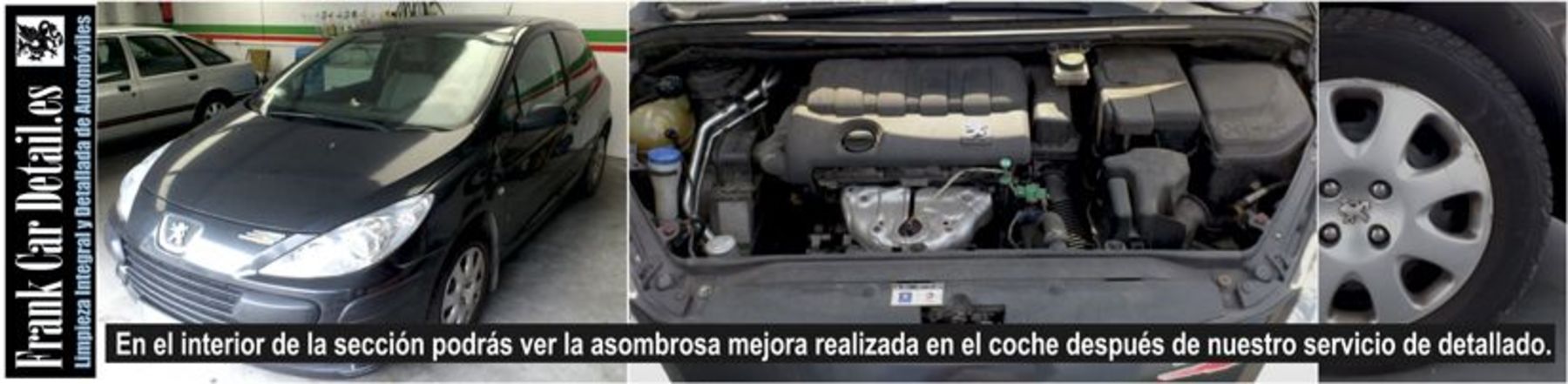 Estado del Peugeot antes de pasar por Frank Car Detail