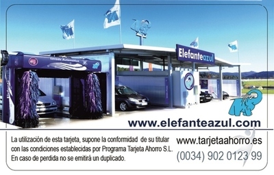 Tarjeta Ahorro Elefante Azul
