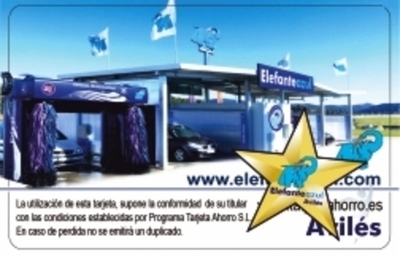 Tarjeta Ahorro Elefante Azul